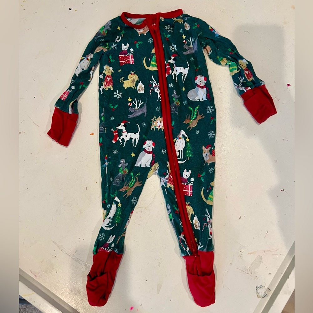 Little Sleepies Zippy Christmas Pajamas Dogs Zippy 3-6 Months